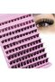 مجموعة من 120 قطعة من الرموش، رموش فردية خفيفة بطول 8-16 مم، مظهر طبيعي، رموش مجعدة على شكل حرف D - 7