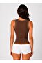 Women's Thick Strap Camisole Ribbed Cotton Undershirt - 5