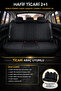 Seat Cover for Peugeot 301 Allure Active 2012-2017 Commercial 2+1 Altay Series Thai Feather Black and White - 6