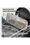 Dishwasher Basket,Stainless Steel Silverware Utensil Holder,Rectangular Mesh Drain,for Small Items - 3