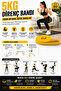 Resistance Band Fitness Exercise Rubber Power Training Yellow 5 kg - 3