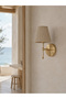 Rattan Bohemian Wall Lighting Wired Sconce - Alt Parlak Gold - 3
