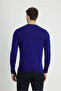 Crew Neck Slim Fit Slim Fit Cotton Knitwear Sweater - 3