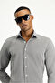 Long Sleeve Slim Fit Slim Fit Classic Print Cotton Easy-Iron Shirt - 3