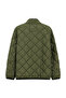 Windproof Quilted Sports Coat with Stand Collar and Zippered Pockets - 2