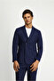 8 Drop Muscle Fit Long Athletic Cut Striped Waist Buckled Double-Breasted Suit - 3