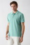 Regular Fit Buttoned Polo Collar Embroidered 100% Cotton T-Shirt - 2