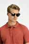 Regular Fit Cotton Embroidered Pocket Non-Curling Polo Neck T-Shirt - 4