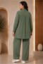 Shirt Collar Triple Pants Suit 21013 - 4