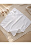 Ecru 100% Cotton Baby Blanket with Embroidered Headboard, Girl/Boy Stroller Cover, Gift for Newborns 85X85Cm - 8