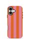 iPhone 17 Vorian Dual Layer Case Tangerine Rose Stripe