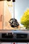 Metal ➡️   Roaring Lion Dashboard Ornament Rearview Mirror Ornament Metal Car Hanger with Motif Auto Accessory Ar - 3