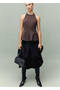 Halter Neck Peplum Blouse - 7