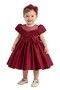 D'Daniela - Amy Party Dress Short - Dark Red - 6Months to 3Years