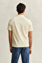 Men's Yellow Regular Fit Logo Polo Neck T-Shirt - 4