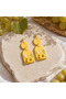 Bohemian Yellow Floral Earrings – Lightweight & Stylish Handmade Design - 3