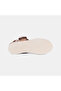 Women's Leather Sandals with Skin-Bone Buckle and Wedge Heel - 5