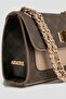 Women's Hand & Shoulder Bag with Chain Detail - 3