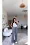 Anthracite Wrinkled Fabric Elasticated Trousers - 3