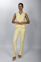 V-Neck Decorated Buttoned Vest Suit 1530505-Yellow - 1530505 - 7