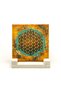 Flower of Life Symbol Printed Stone Tabletop Decoration 10X10 1G-Floweroflife1 - 2