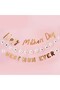 2m Gold 'Happy Mother’s Day' Banner – Metallic Wall Decor for Brunch & Home Celebrations - 3