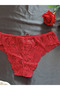 Dina Rose Lace Patterned Women's Underwear Panties with Bow on the Front - 3