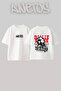 Billie Eilish 9 Design Back Printed Cotton White Oversize T-Shirt