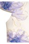 Purple Girls' Evening Dress with Floral Tulle Skirt - 4