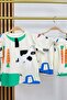Boy's Farm Printed Cotton T-Shirt Shorts Underwear Set - 2