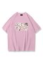 Women's Girls Club Collage Tshirt Pink