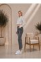 Women's High Waist Mom Boyfriend Jeans with Stitching Detail and Full Lycra - 3