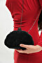 Women's Black Snake/Honeycomb Textured Metal Framed Evening Dress Wedding Bag with Chain Strap