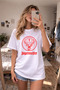 Jagger Printed Crew Neck White T-Shirt T-Shirt