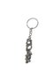 6 cm Silver Color Keychain with Double Letter Figures - 2