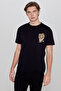 100% Cotton Regular Fit Regular Cut Crew Neck Logo Detailed T-Shirt - 2