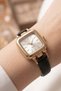 Bonitte Women's Watch Gold Square Case |   Crystal Detailed Old Money Black Leather Cord Luxury Elegant Wristwatch 2026 - 5