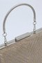 Stoned Gold Women's Evening Dress Handbag with Stone Detail and Chain Strap, Stylish Evening Event Clutch Model, Elegant - 8