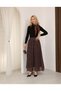 Polka Dot Patterned Lined Tulle Skirt - 4