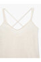 Back Detailed Crossed Strap Blouse - 6