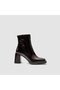Burgundy Women's Heeled Boots [Cl010019]
