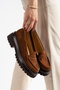 Genuine Leather Women's Suede Shoes from Size 33-34-35 to Size 41-42-43 - 2