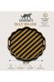 Luxury Glass Surface Presentation Tray 38 cm - Tea and Coffee Serving Tray - Decorative Round Tray with Gold Detail - 3