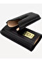 Portable Travel Cigar Case 3 Cigar Holder Humidor Storage Case Leather Cigar Tube Gift Box (Black) - 2