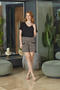 Aqua 26687 women's v-neck pocketed shorts set - 2