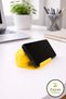 Zs-0067-Cat Design Phone Holder Stand – Desktop Phone Stand Home & Office Compatible Pink and White Yellow Phone Stand - 3