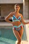 Triangle Pareo Patterned Bikini Set - 2