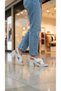 Cross-Strapped Side Buckle Leather High Heeled Ankle Buckle Women's Summer Sandals - 4