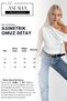 Women's Asymmetrical One-Shoulder Gathered Detailed Waist Blouse - 4