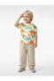 Dinosaur Printed Yellow Baby Boy T-Shirt 6Smb10063Tk